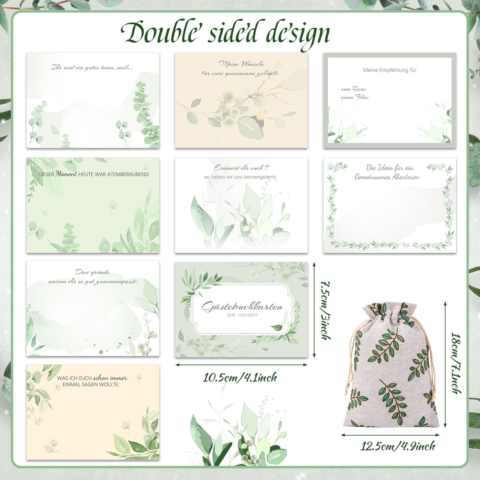 howaf-g-stebuch-karten-hochzeit-mit-fragen-20-st-ck image 2