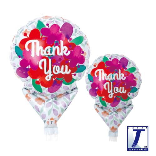 takara-upright-round-5-zoll-ballon-thank-you-pink image 1
