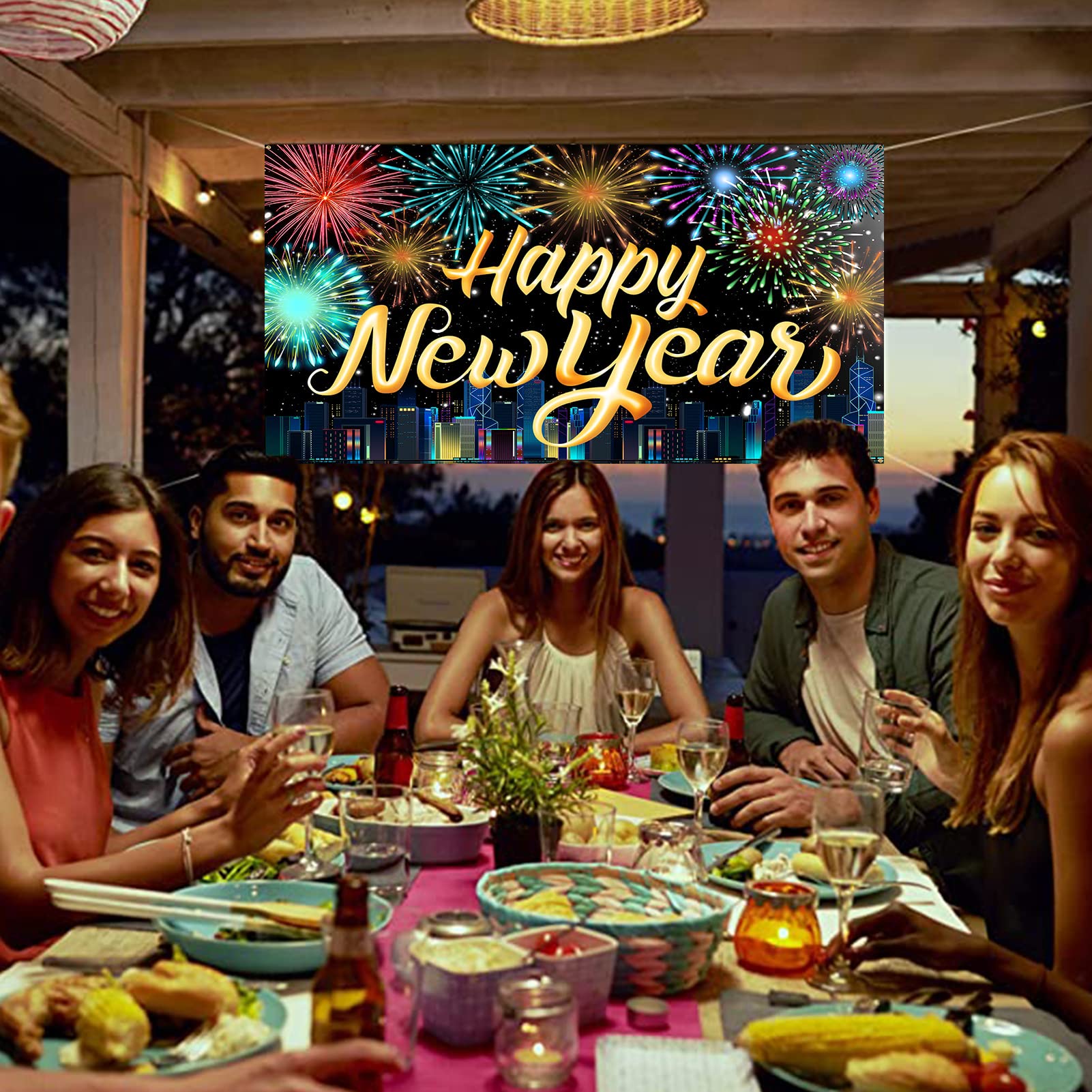 howaf-silvester-deko-2027-banner-happy-new-year-185x110cm image 7