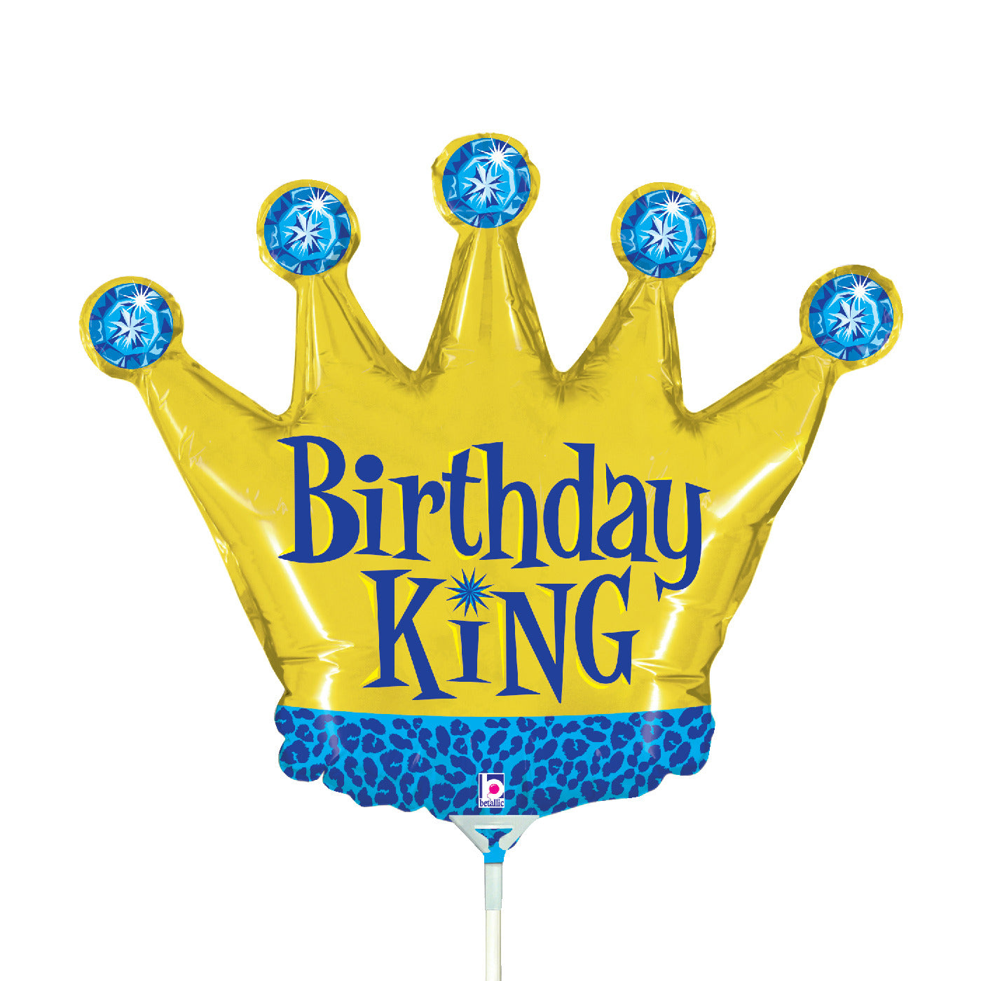 betallic-foil-birthday-king-folienballon-geburtstag-mini image 1