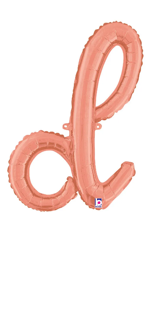 betallic-foil-balloons-script-letter-d-folienballon-24-zoll-rose-gold image 1