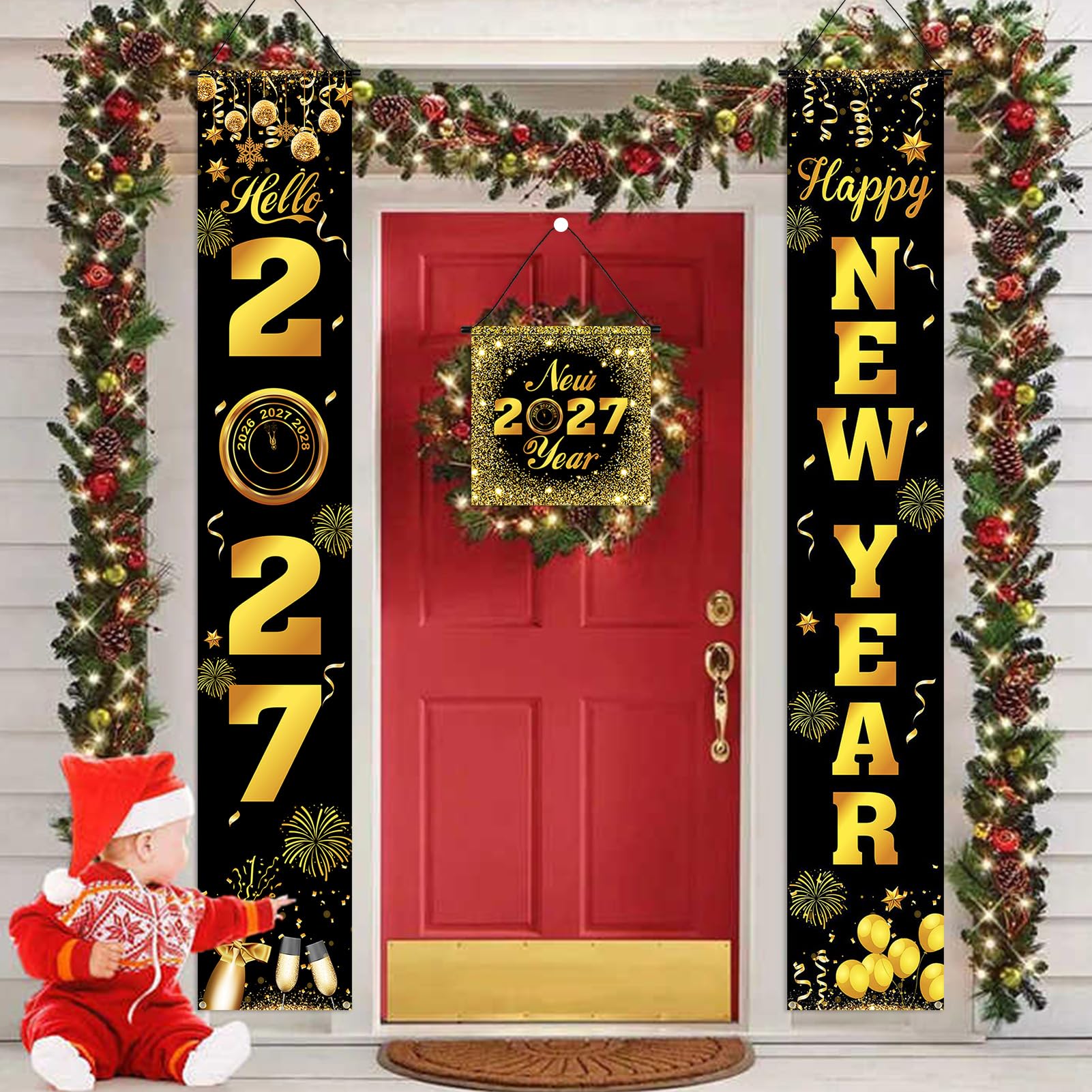 howaf-silvester-t-rbanner-set-2027-schwarz-gold-3-teilig image 6