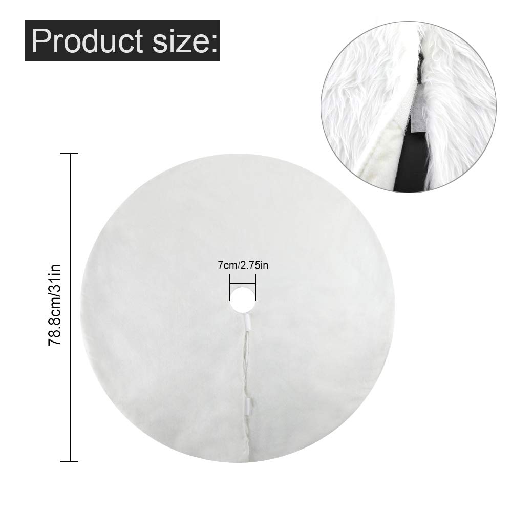 howaf-weihnachtsbaumrock-wei-schneeflocke-78-cm-pl-sch image 2
