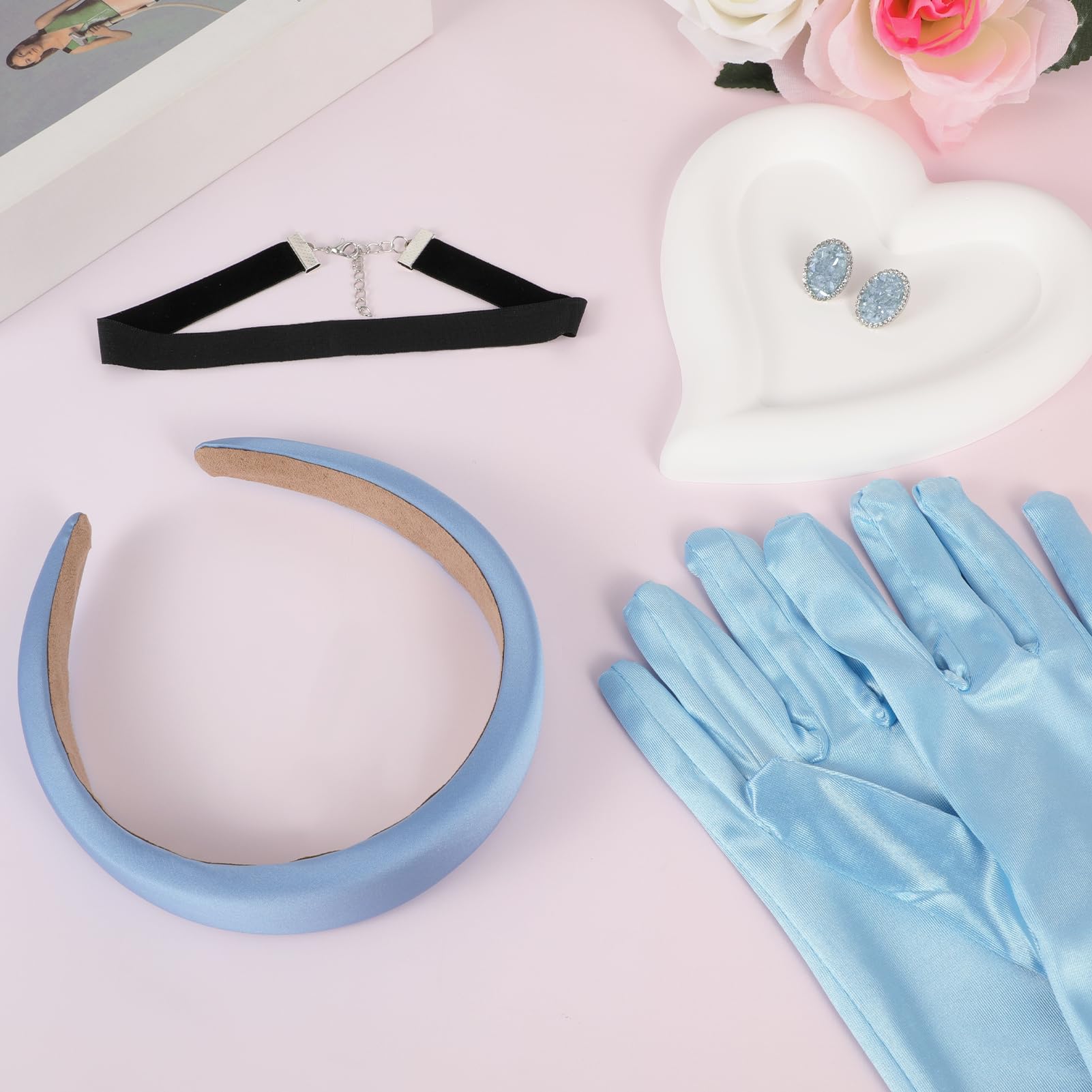 howaf-prinzessin-kost-m-zubeh-r-set-blau-mit-krone-4-teilig image 4