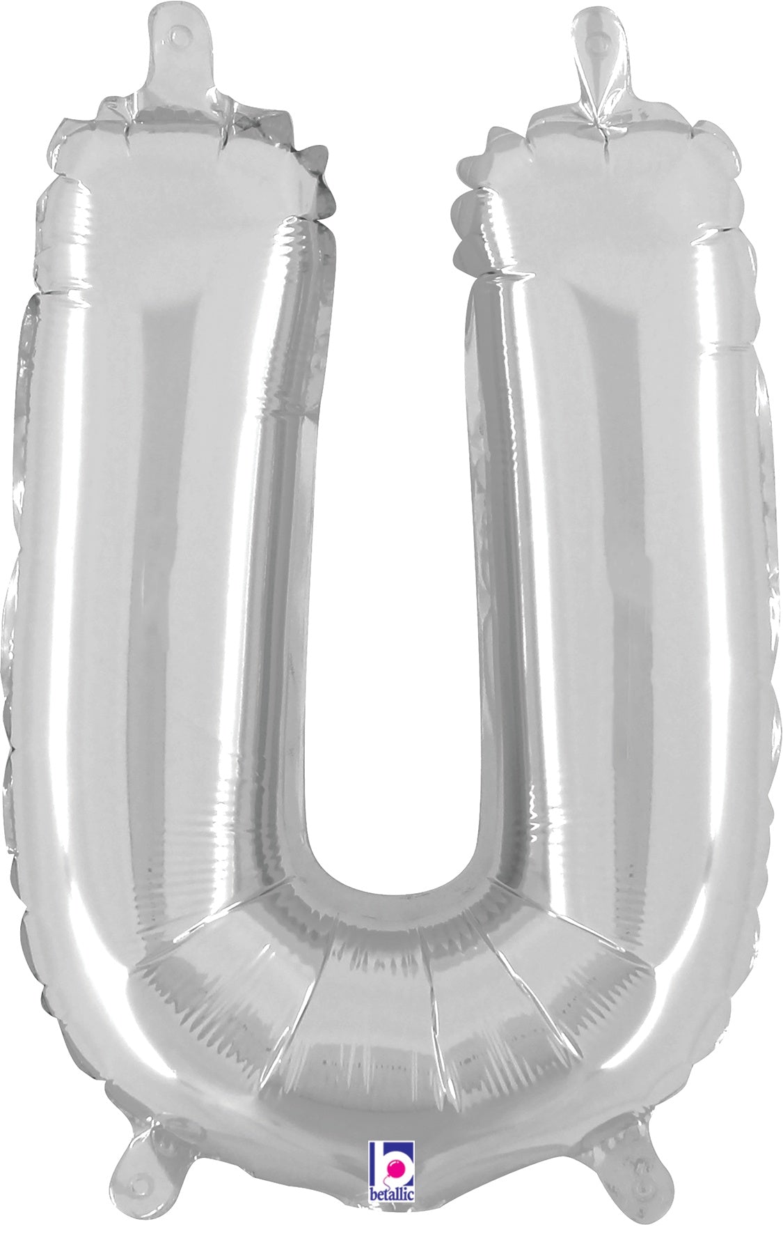 betallic-buchstabe-u-silver-folienballon-34-zoll-silber image 2