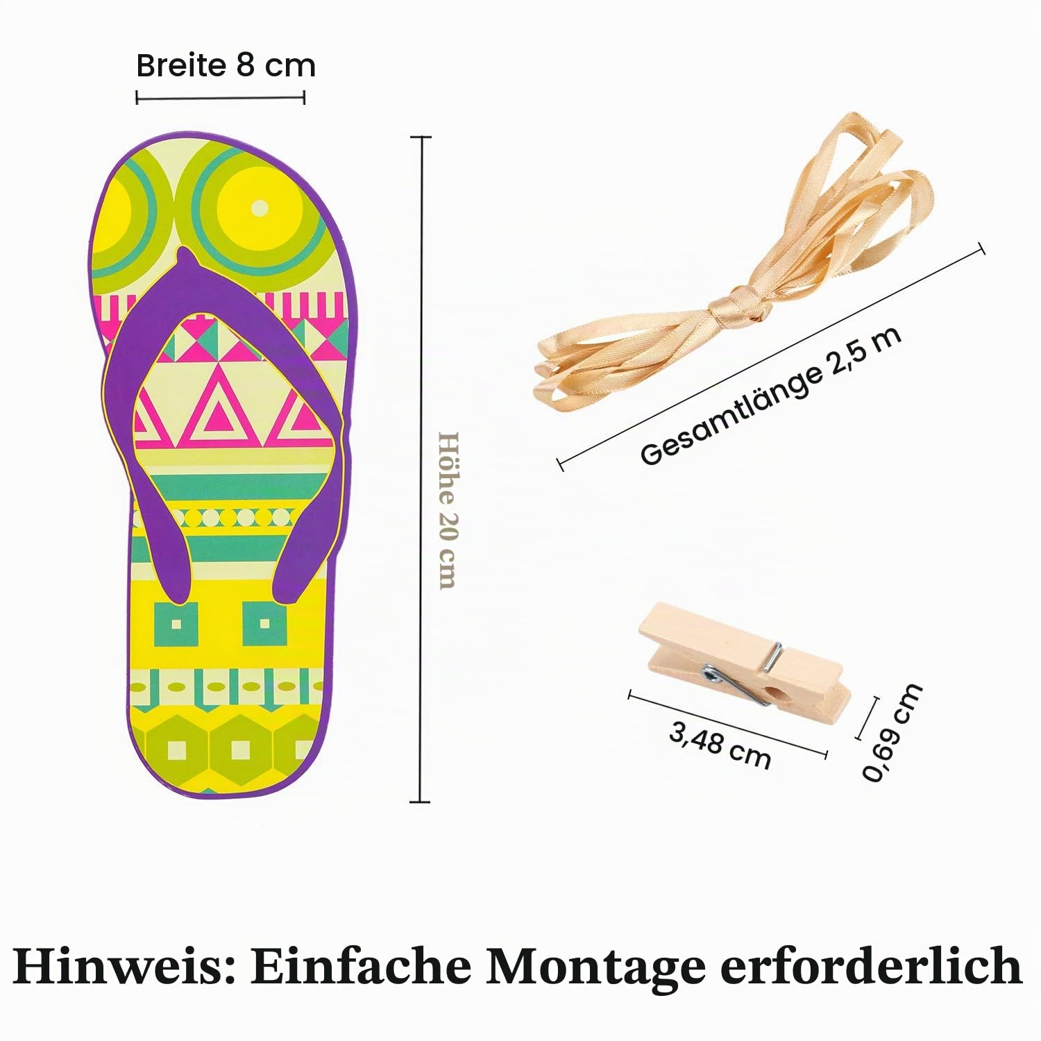 howaf-hawaii-girlande-flip-flops-15tlg-10m-sommer-party image 3
