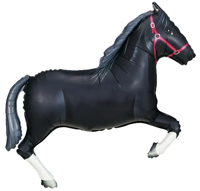 betallic-black-horse-folienballon-34-zoll-tiere image 1