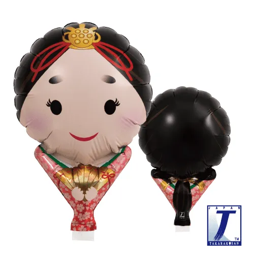 takara-upright-round-5-hina-doll-princess-ballon-13-cm image 1