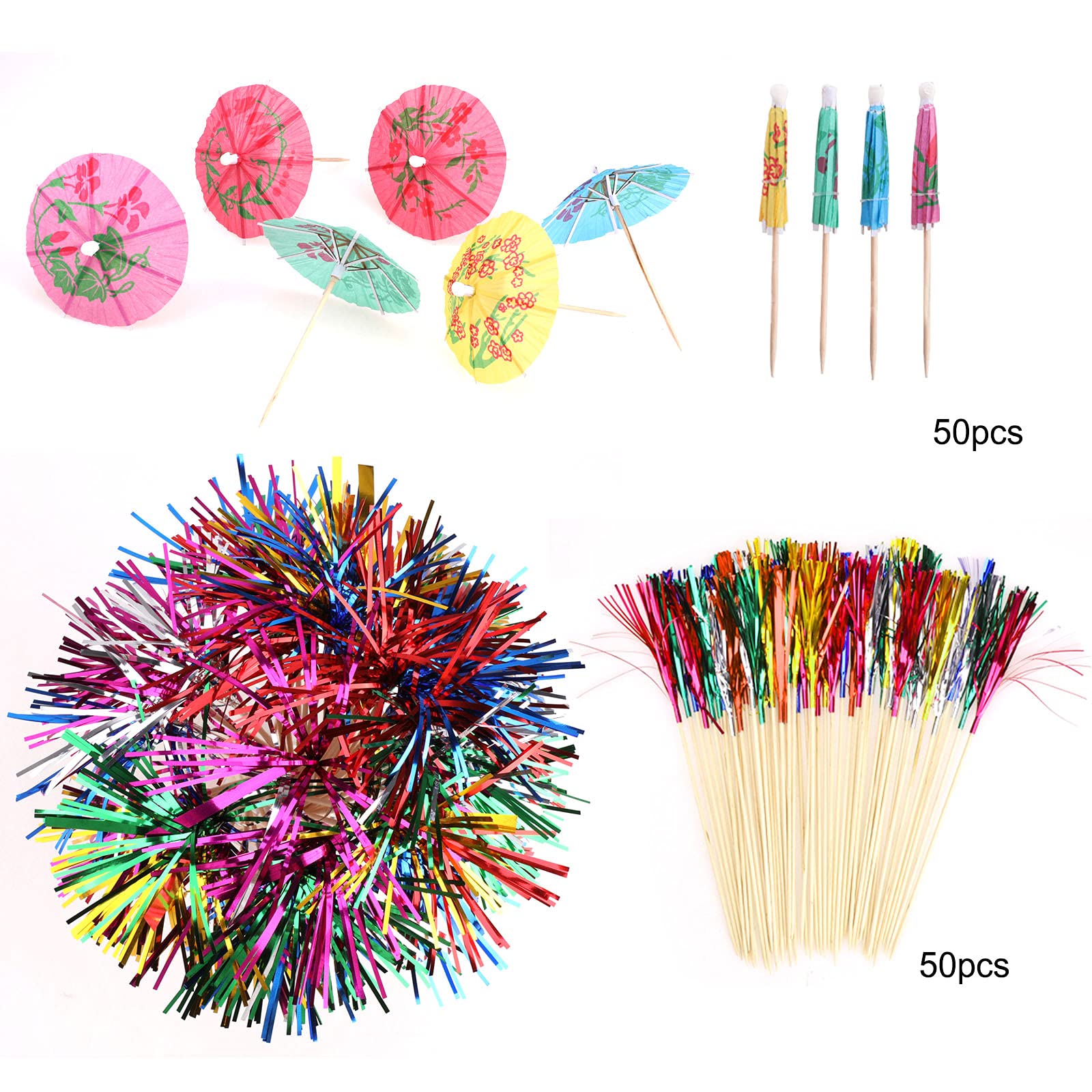 howaf-cocktail-deko-set-150-tlg-strohhalme-schirmchen-picks image 4