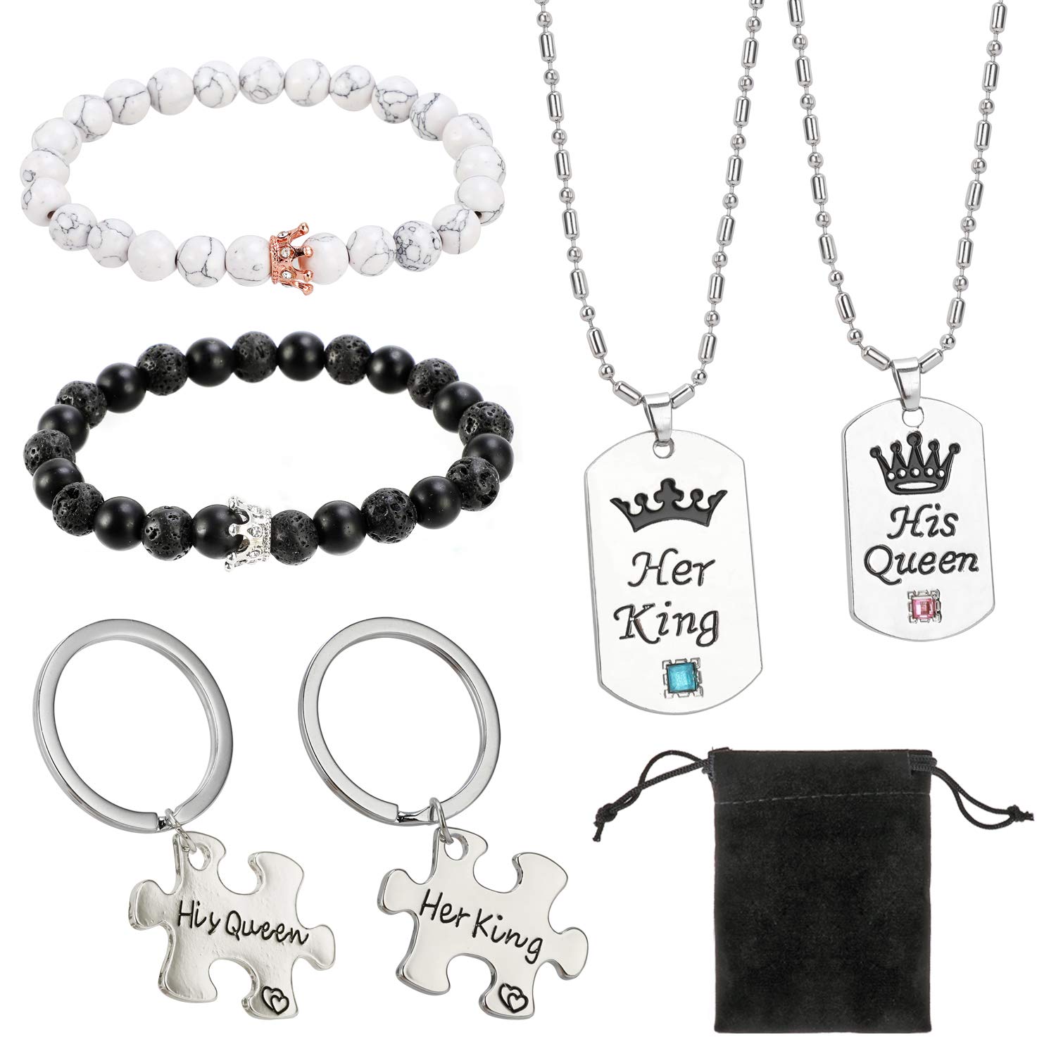 howaf-his-queen-her-king-partner-set-p-rchen-geschenk image 1