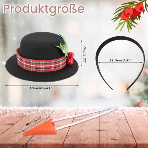 howaf-schneemann-kost-m-set-m-tze-schal-nase-handschuhe image 8