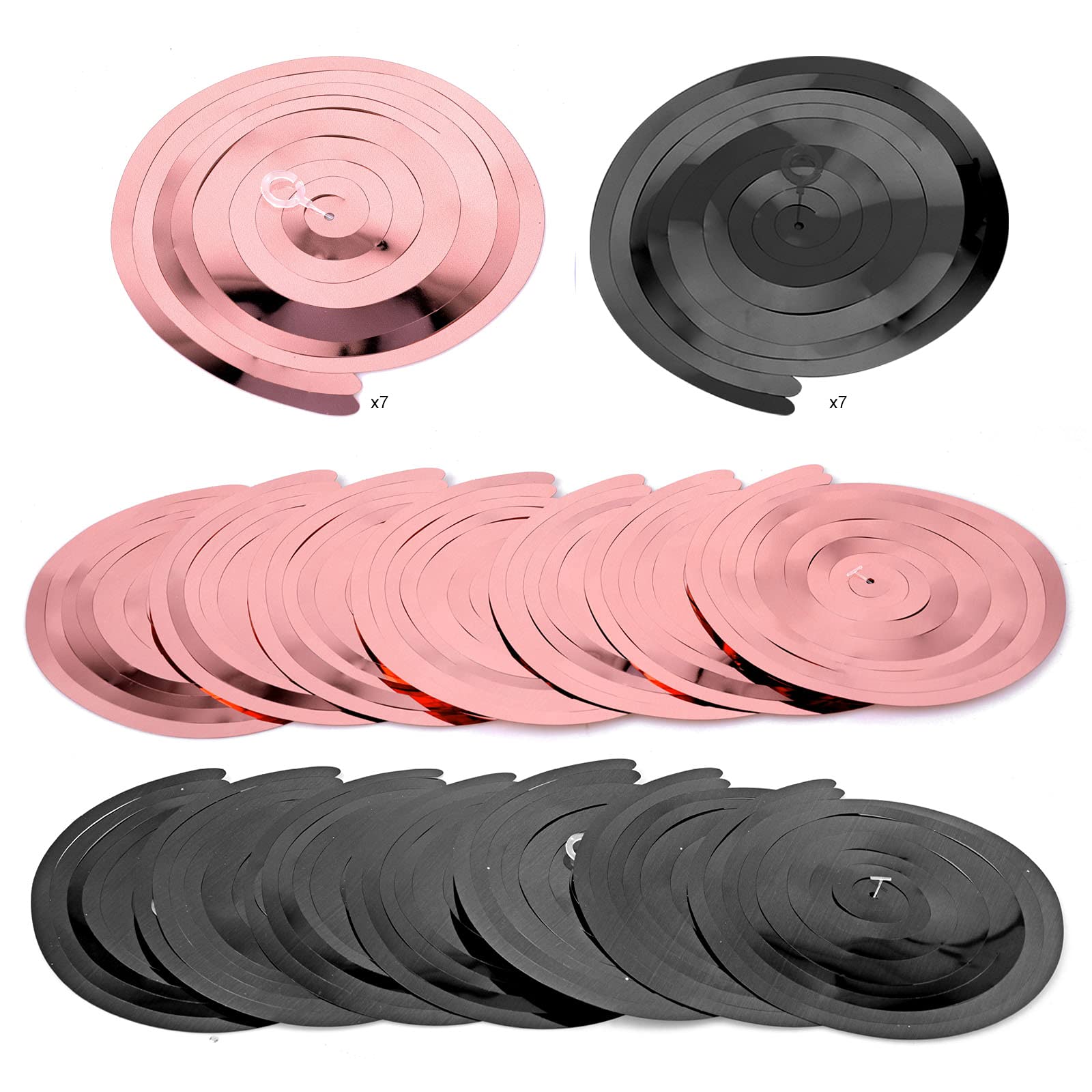 howaf-18-geburtstag-h-ngedeko-rosegold-30-st-ck-spiralen-wirbel image 4