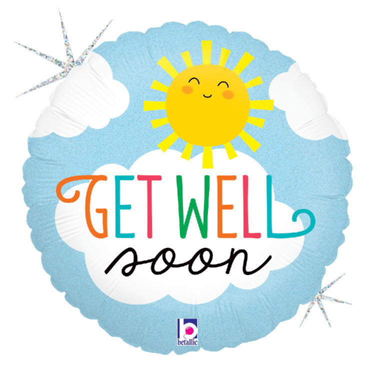 betallic-get-well-soon-sun-folienballon-18-holografisch image 1