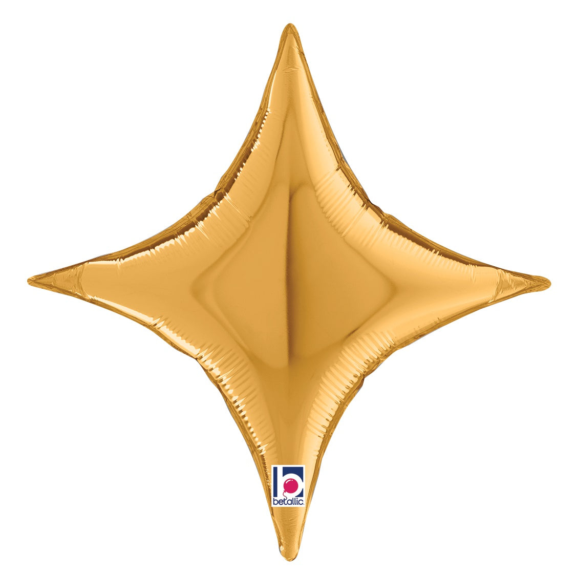 betallic-starpoint-gold-folienballon-17-stern image 1