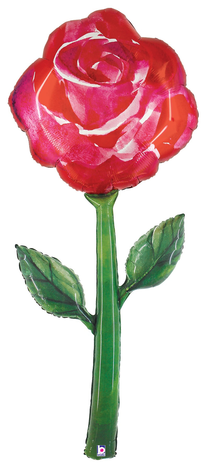 betallic-fresh-picks-watercolor-rose-folienballon-64-rot image 1