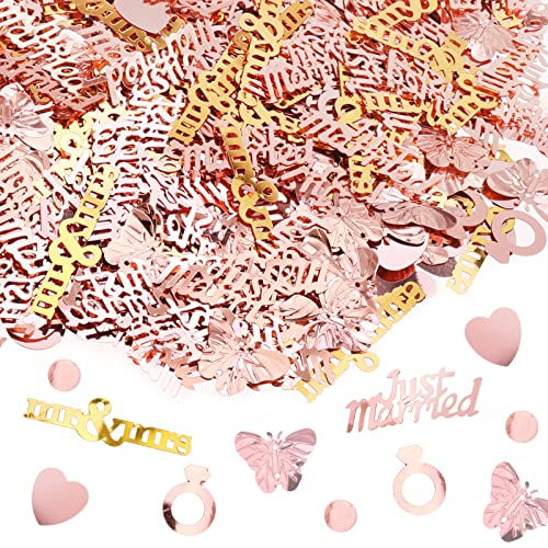 howaf-hochzeit-streudeko-konfetti-ros-gold-70g-mr-mrs image 8