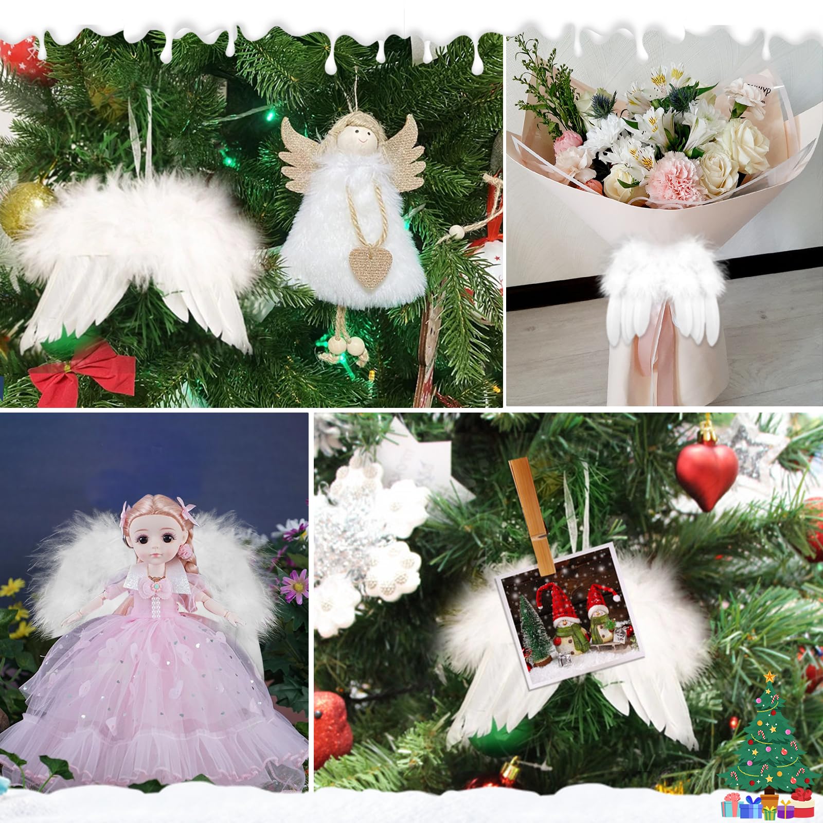 howaf-engelsfl-gel-christbaumschmuck-wei-12-st-ck-feder image 6