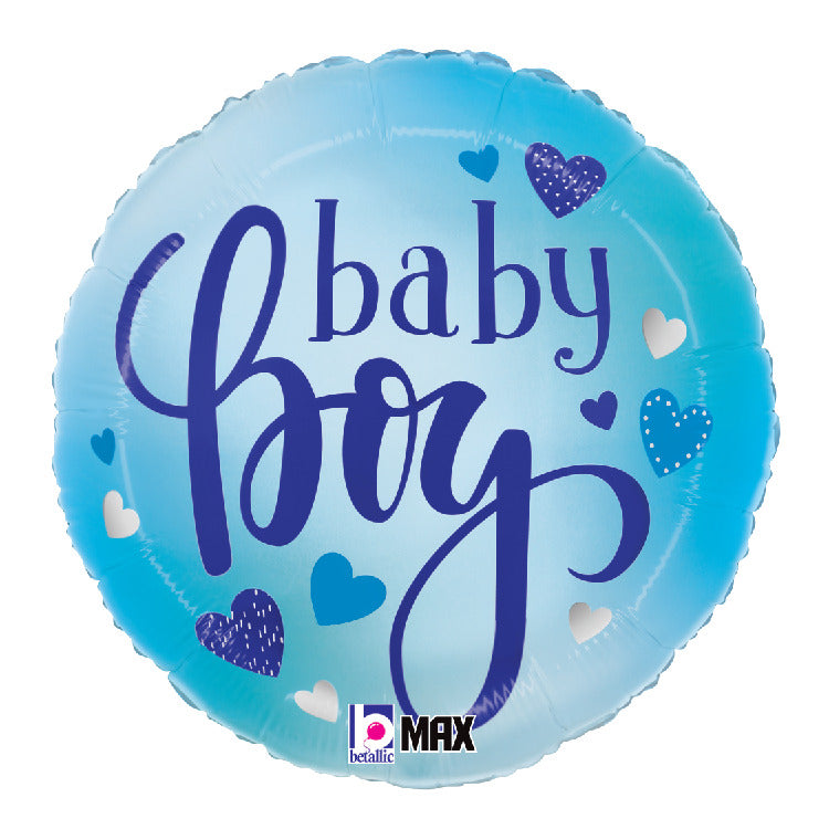 betallic-baby-boy-blue-hearts-folienballon-18-blau image 1