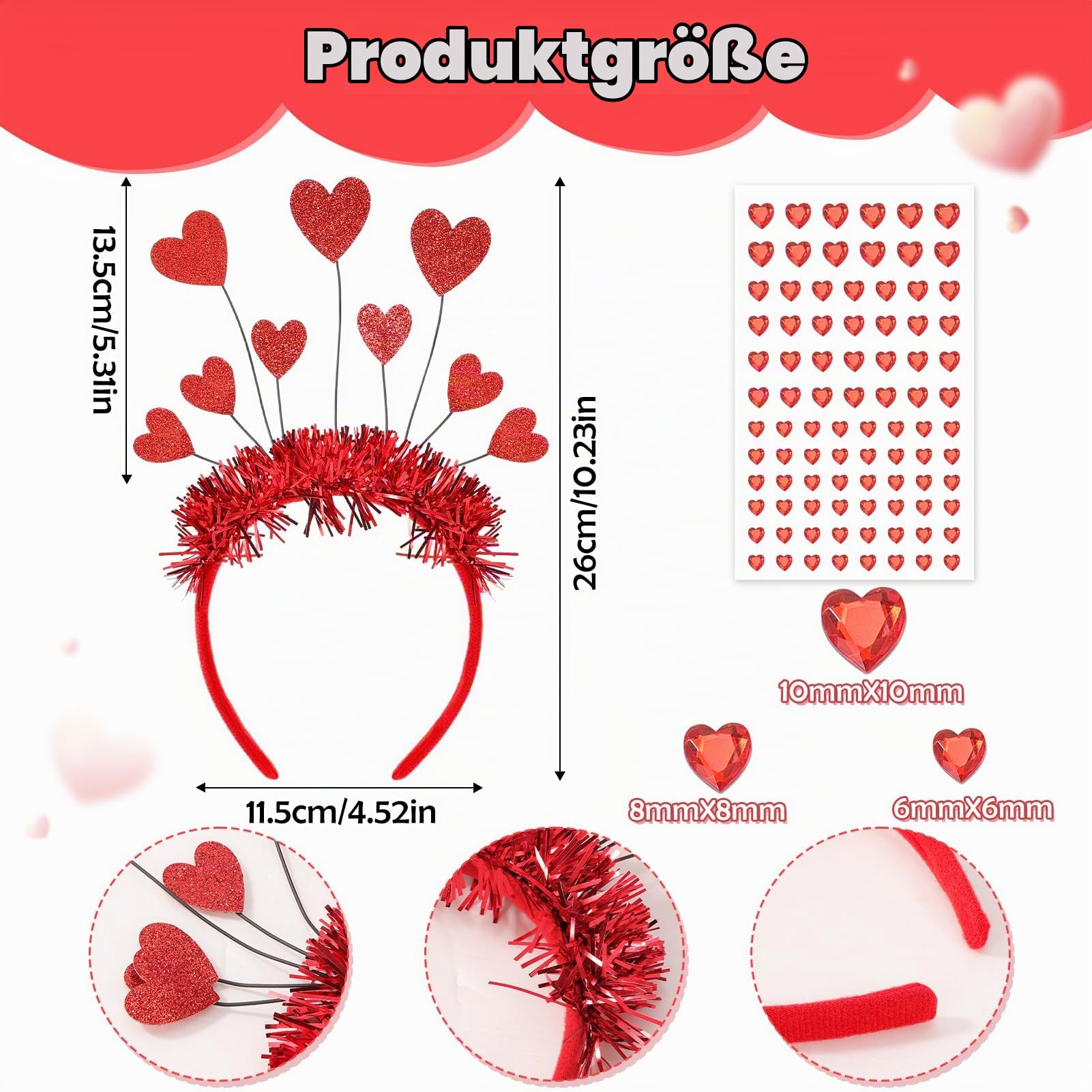 howaf-herz-haarreif-set-rot-5-teilig-valentinstag-amor image 3