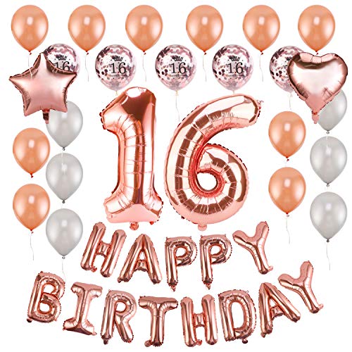 howaf-16-geburtstag-deko-luftballon-set-ros-gold-sweet-16 image 6