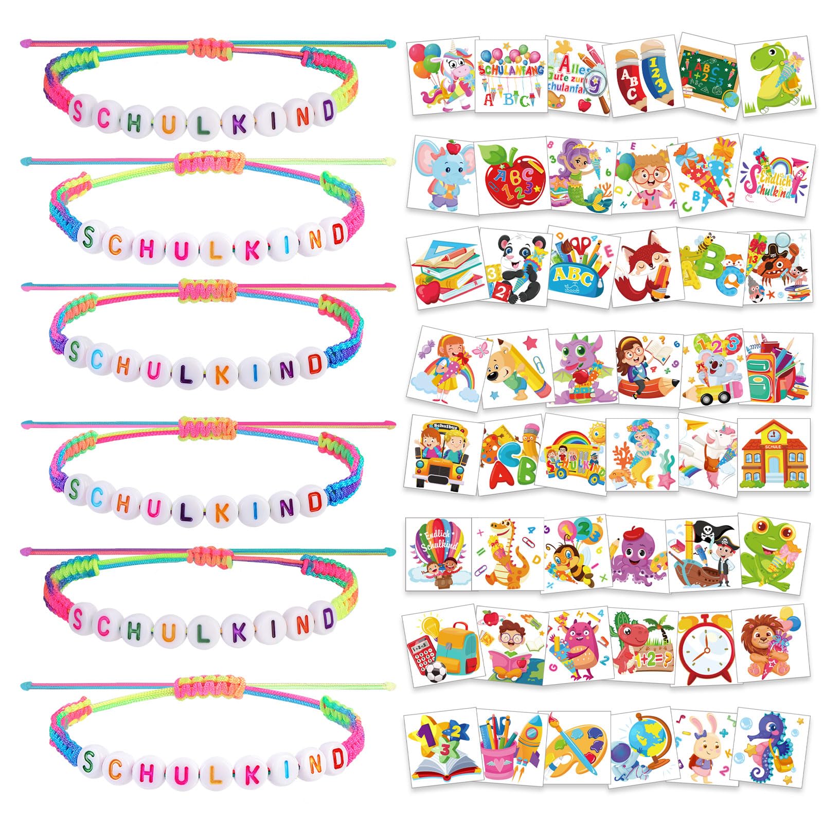 howaf-endlich-schulkind-armband-tattoos-54-teilig image 2