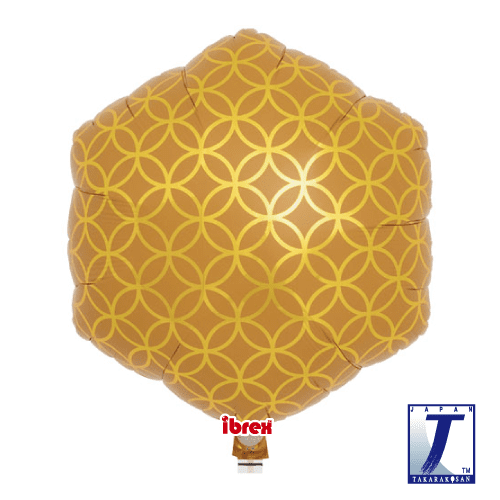 takara-ibrex-hexagon-14-folienballon-cloisonn-gold image 1