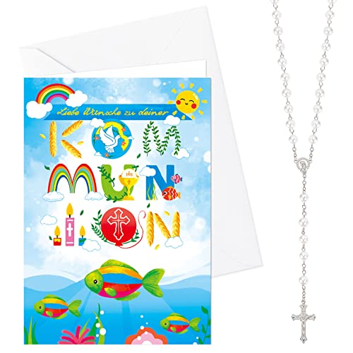 howaf-kommunion-karte-mit-rosenkranz-rosa-fisch-motiv image 8