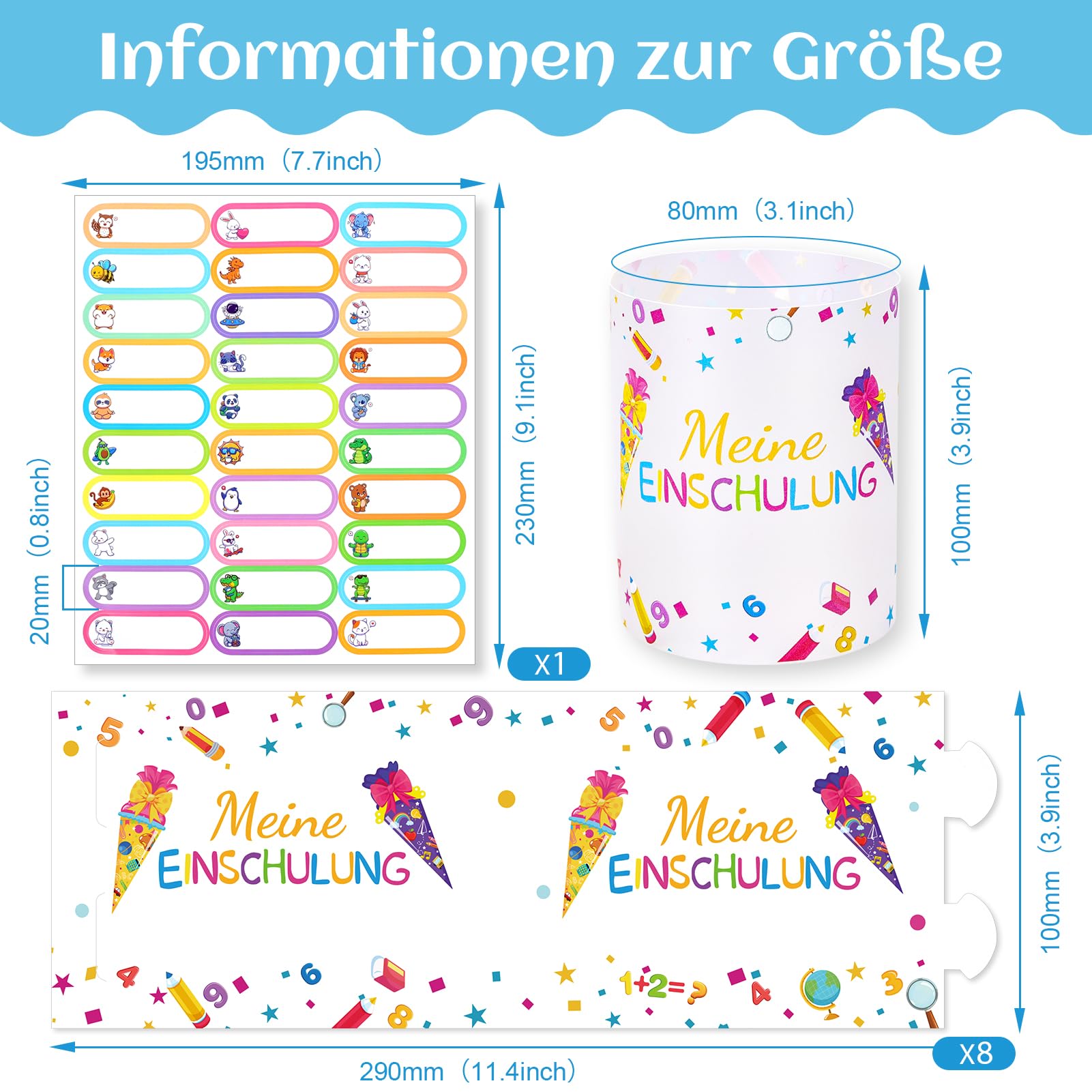 howaf-einschulung-windlicht-tischlicht-8-st-ck-schulkind image 2