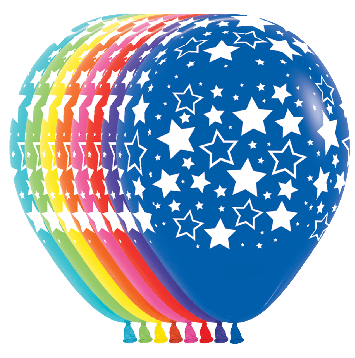 betallic-deluxe-bold-stars-latexballon-11-zoll-50-stk-sortiert image 1