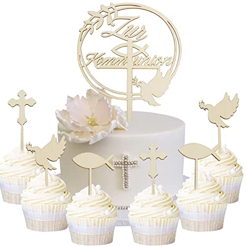 howaf-kommunion-tortendeko-cake-topper-holz-7-st-ck image 8