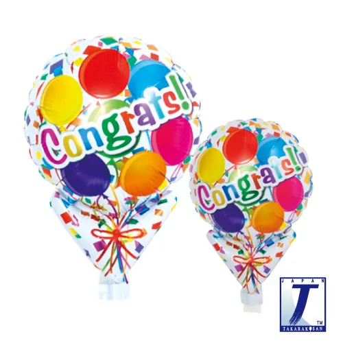 takara-upright-round-5-zoll-luftballon-congrats-balloons image 1