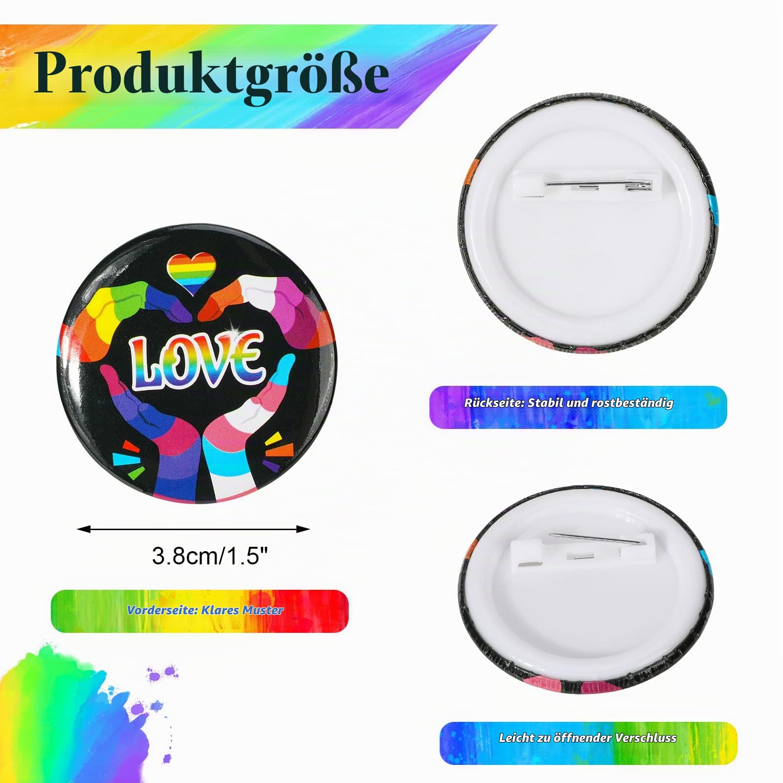 howaf-pride-pins-regenbogen-button-anstecker-16-st-ck image 2