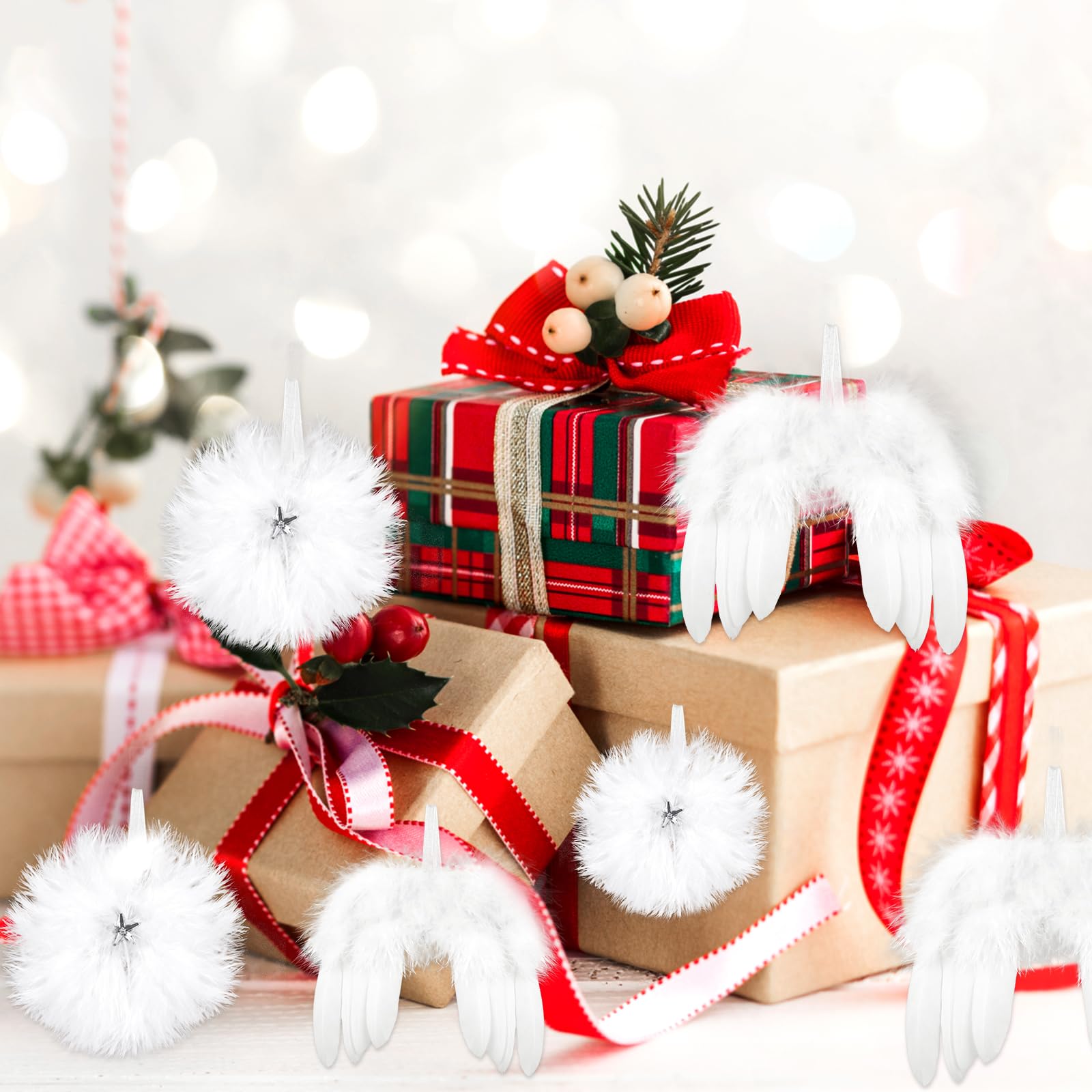 howaf-engelsfl-gel-christbaumschmuck-wei-12-st-ck-feder image 7