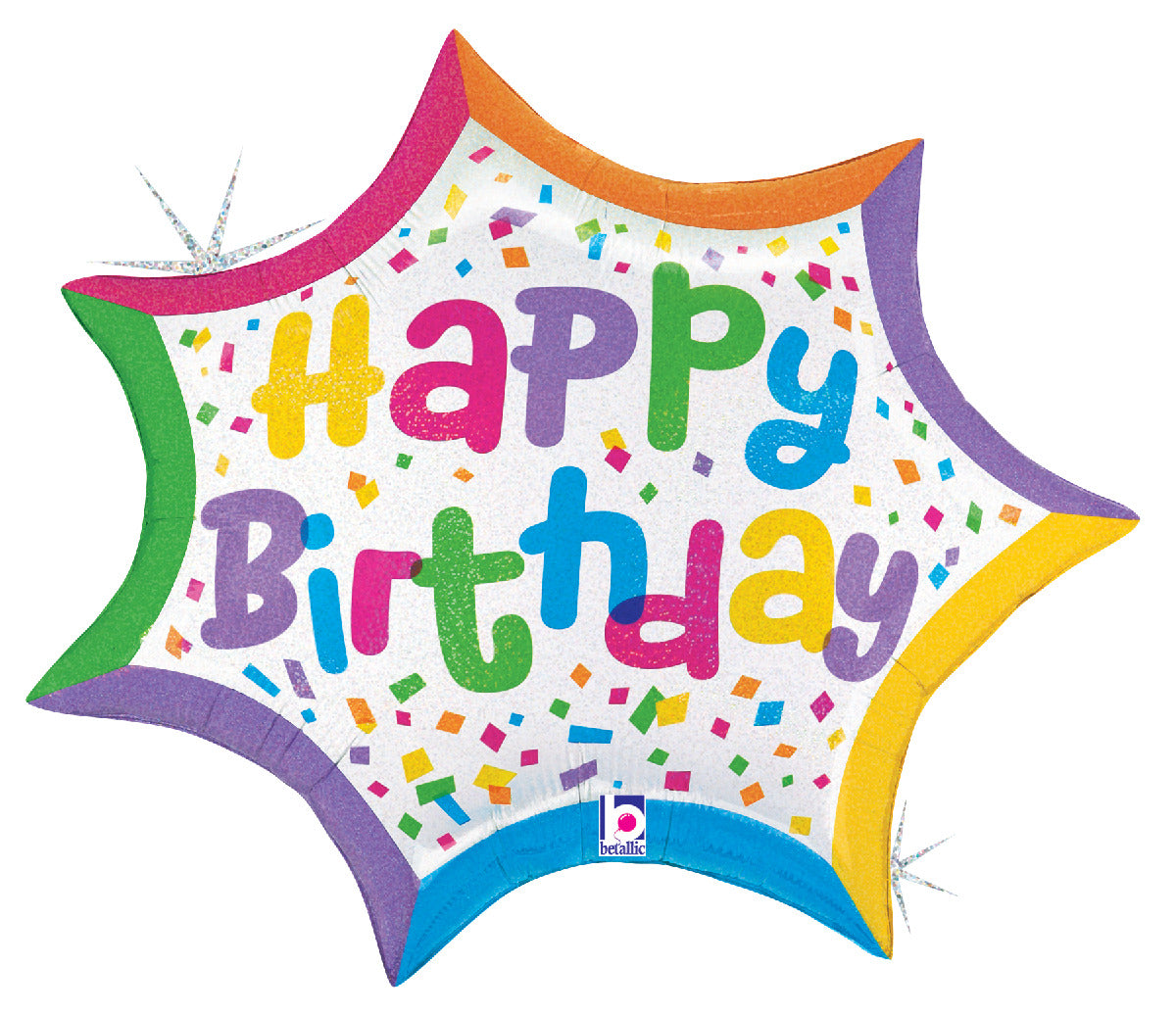 betallic-birthday-confetti-burst-folienballon-27-holografisch image 1