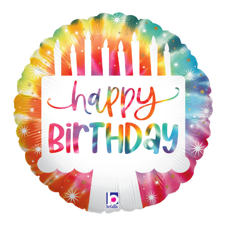 betallic-tie-dye-cake-birthday-folienballon-9-torte image 1