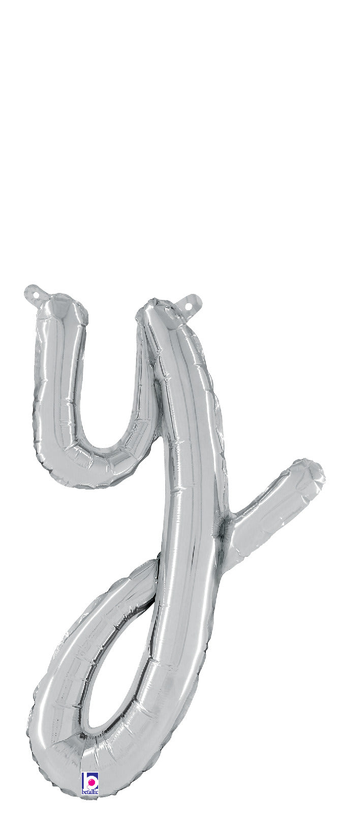 betallic-script-letter-y-folienballon-silber-24-zoll image 1