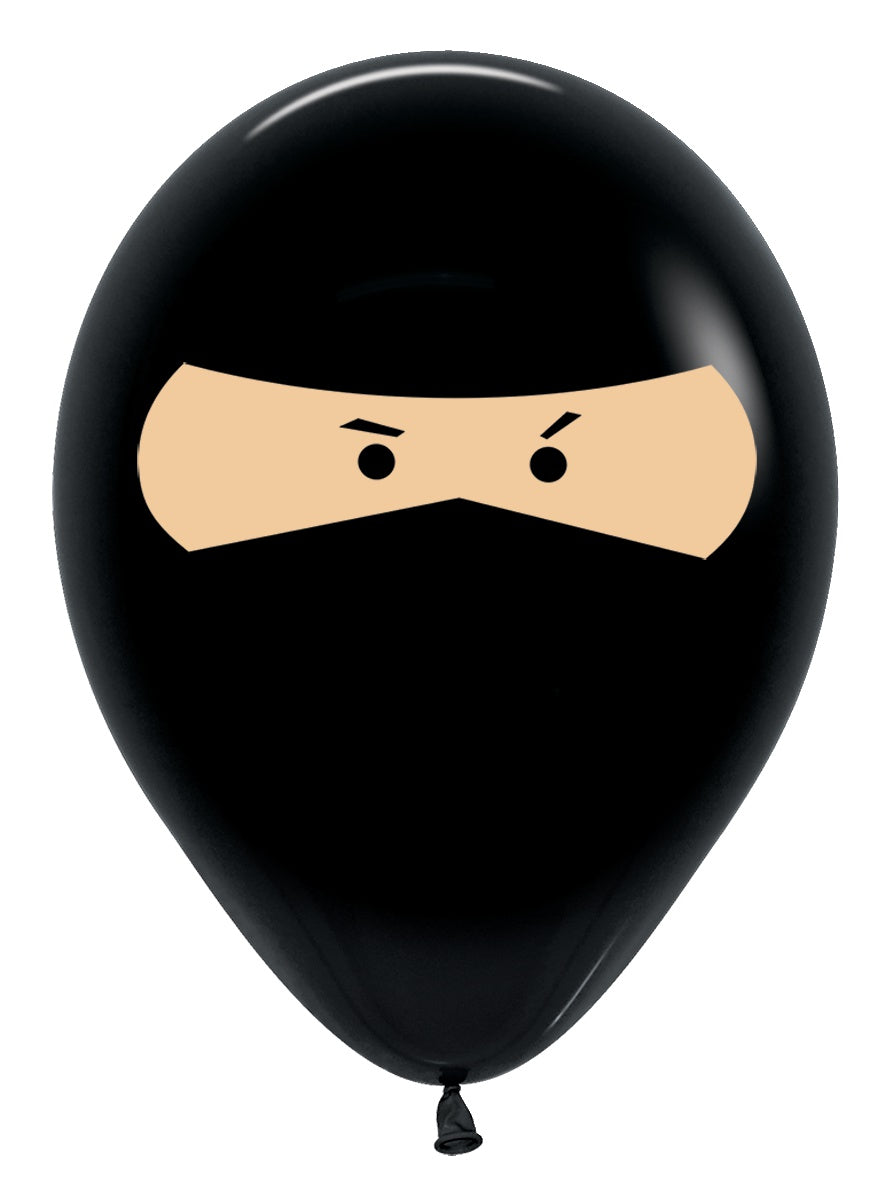 betallic-ninja-deluxe-black-latexballon-11-zoll-50-st-ck-schwarz image 1