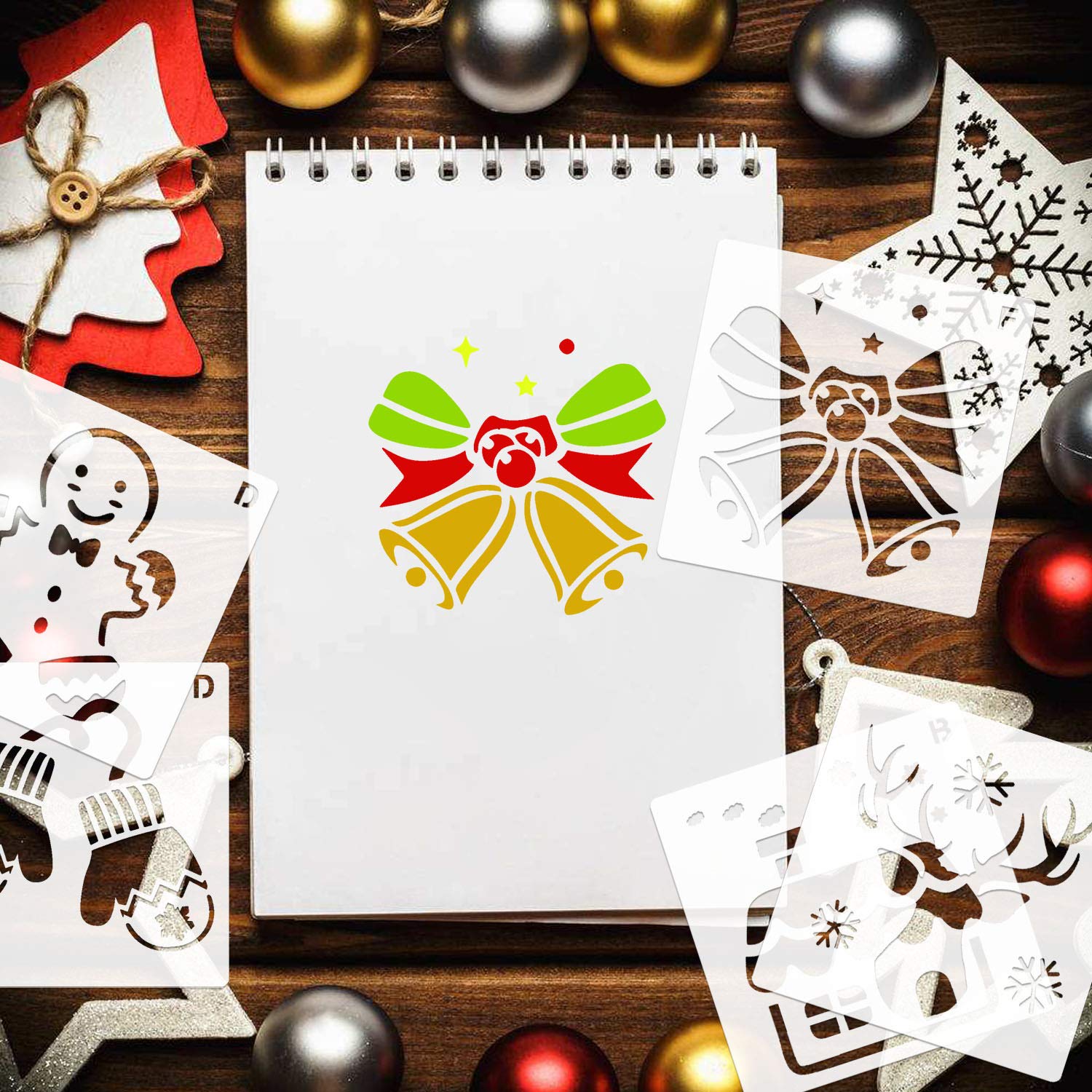 howaf-weihnachtsschablonen-set-malschablonen-24-st-ck-stil-a image 7