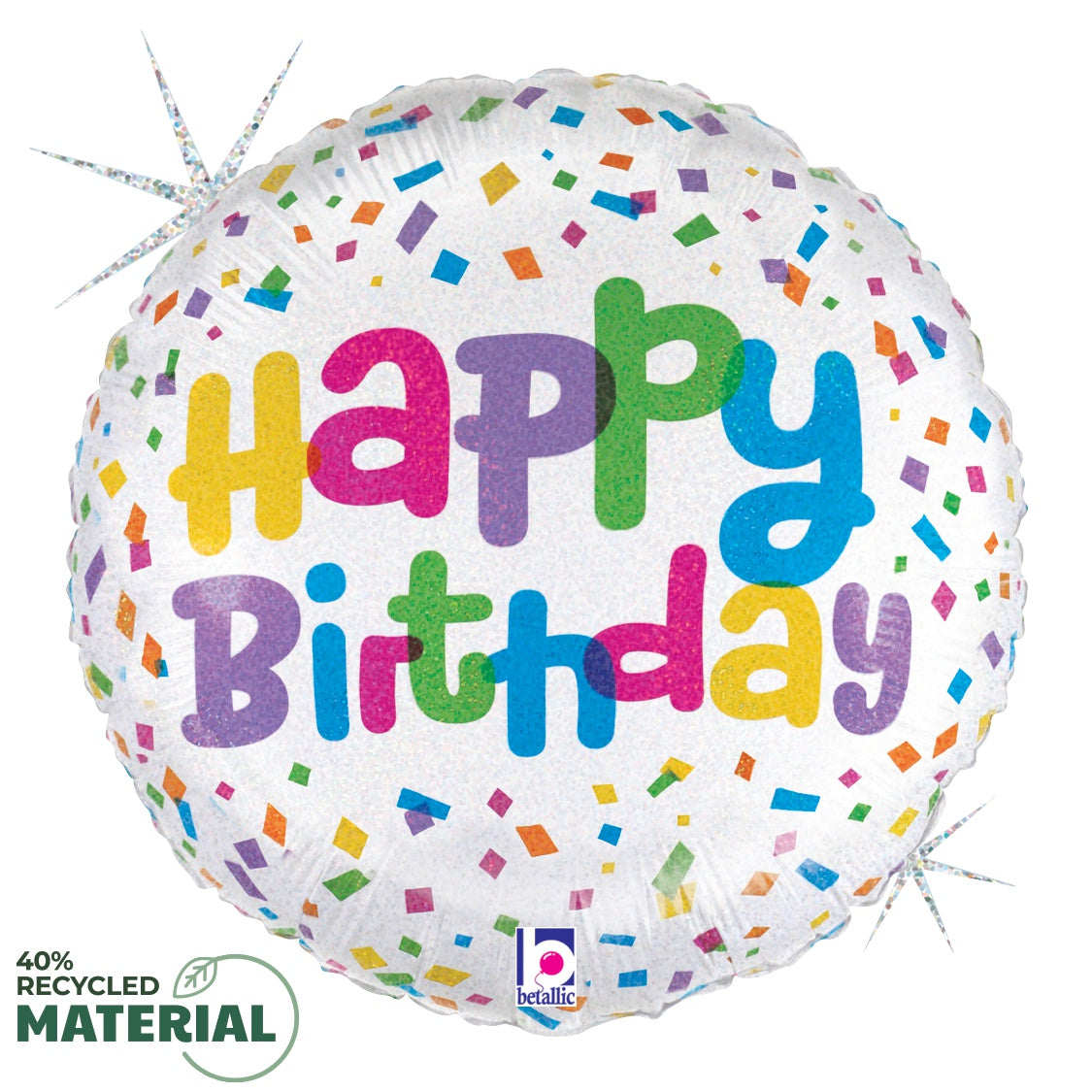 betallic-cue-the-confetti-birthday-folienballon-18-zoll-bunt image 3