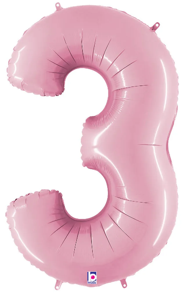 betallic-megaloons-zahl-3-pastel-pink-folienballon-86cm image 1