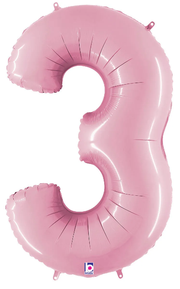 betallic-megaloons-zahl-3-pastel-pink-folienballon-86cm image 1