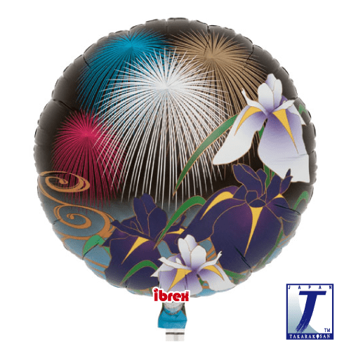 takara-ibrex-round-14-zoll-ballon-fireworks-irises image 1