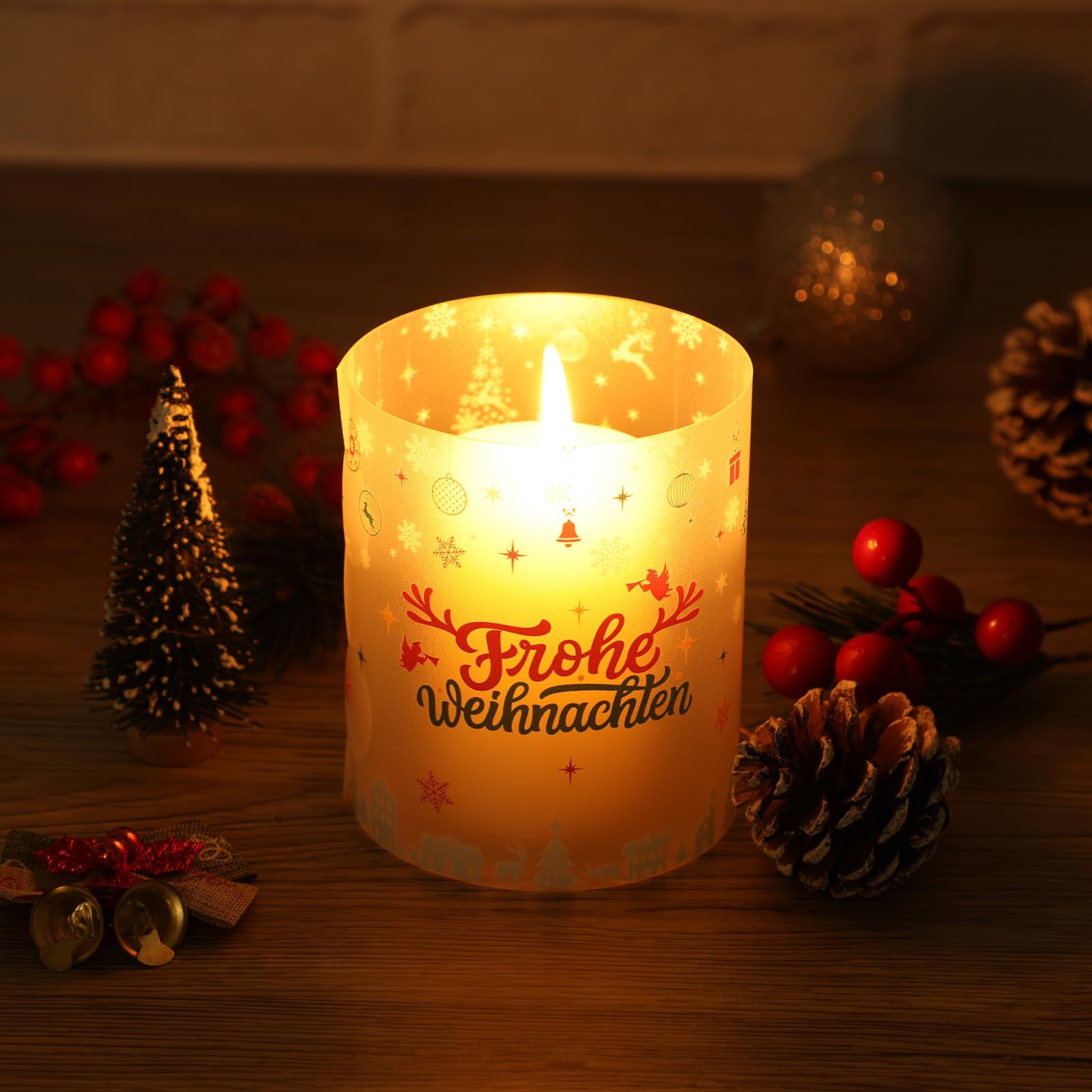 howaf-weihnachten-windlicht-tischdeko-8-st-ck-frohe-weihnachten image 5