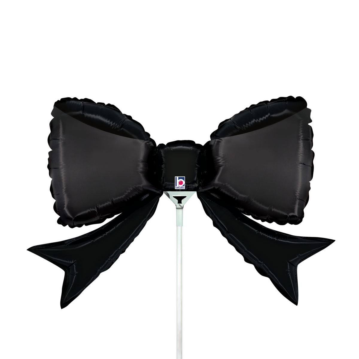 betallic-mini-black-bow-folienballon-schwarz-35-cm image 1