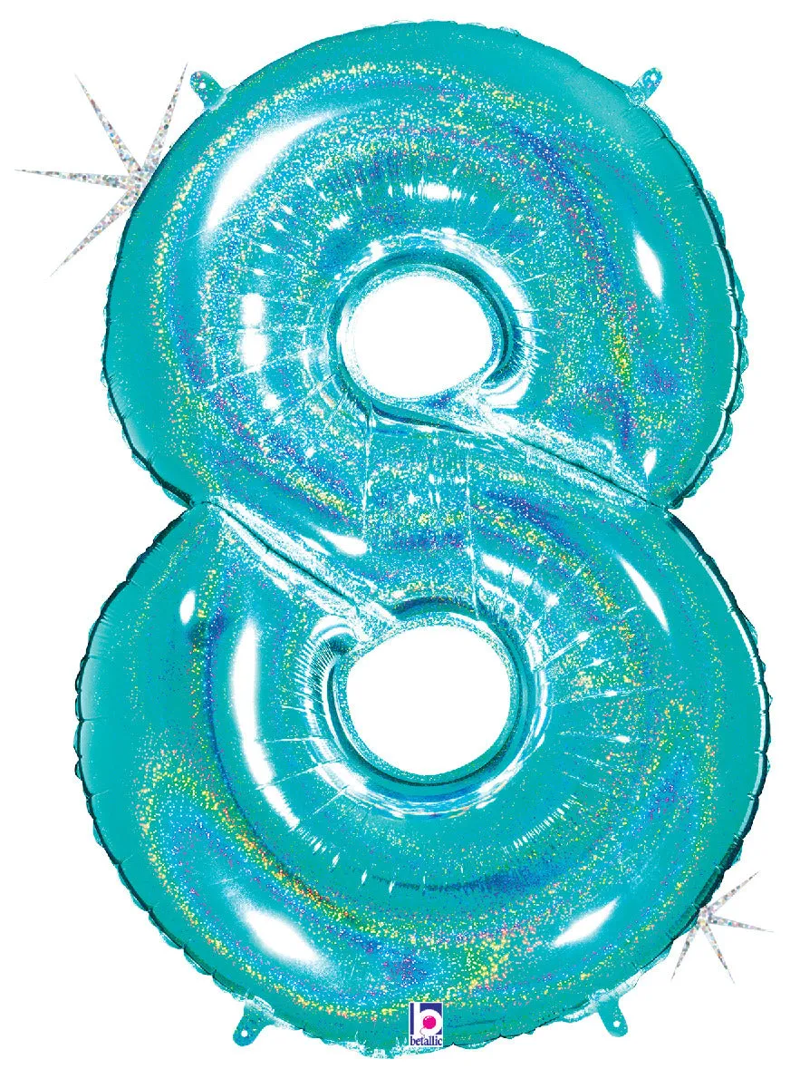 betallic-zahl-8-folienballon-robin-s-egg-blue-34-glitter image 1