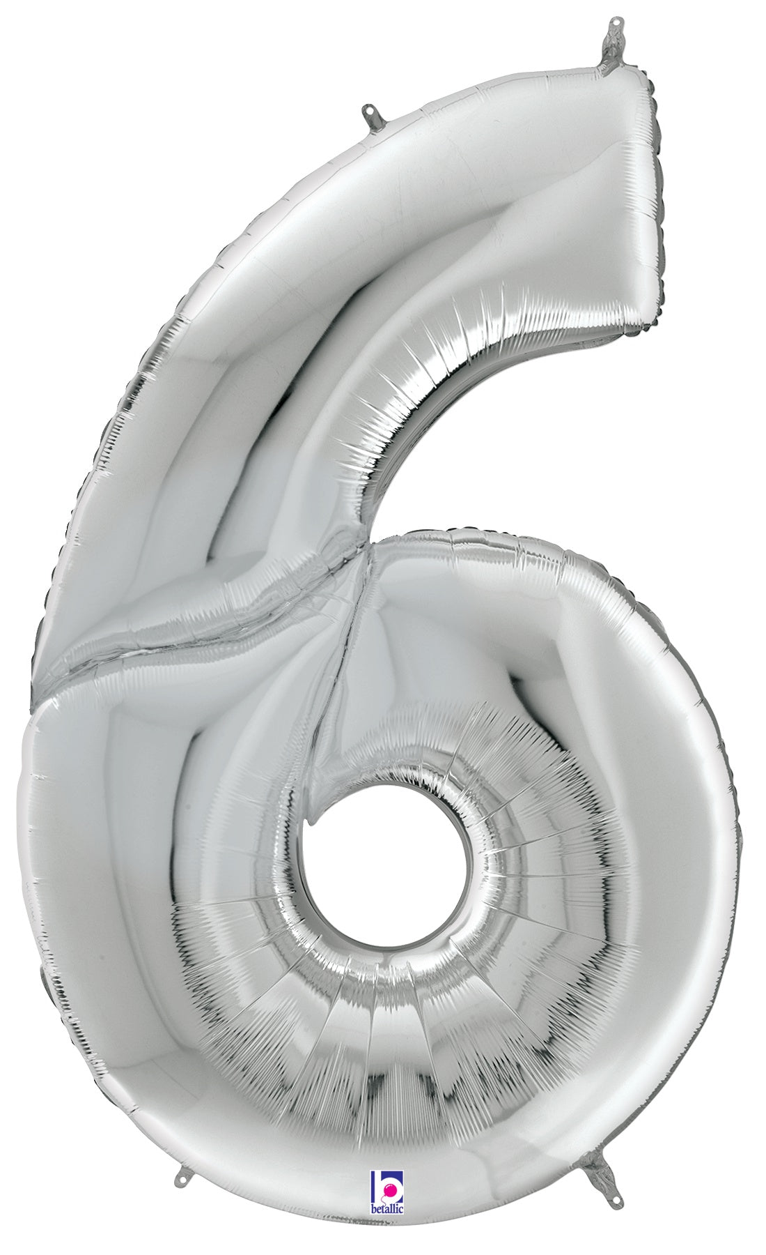 betallic-zahl-6-gigaloon-folienballon-silber-53 image 1