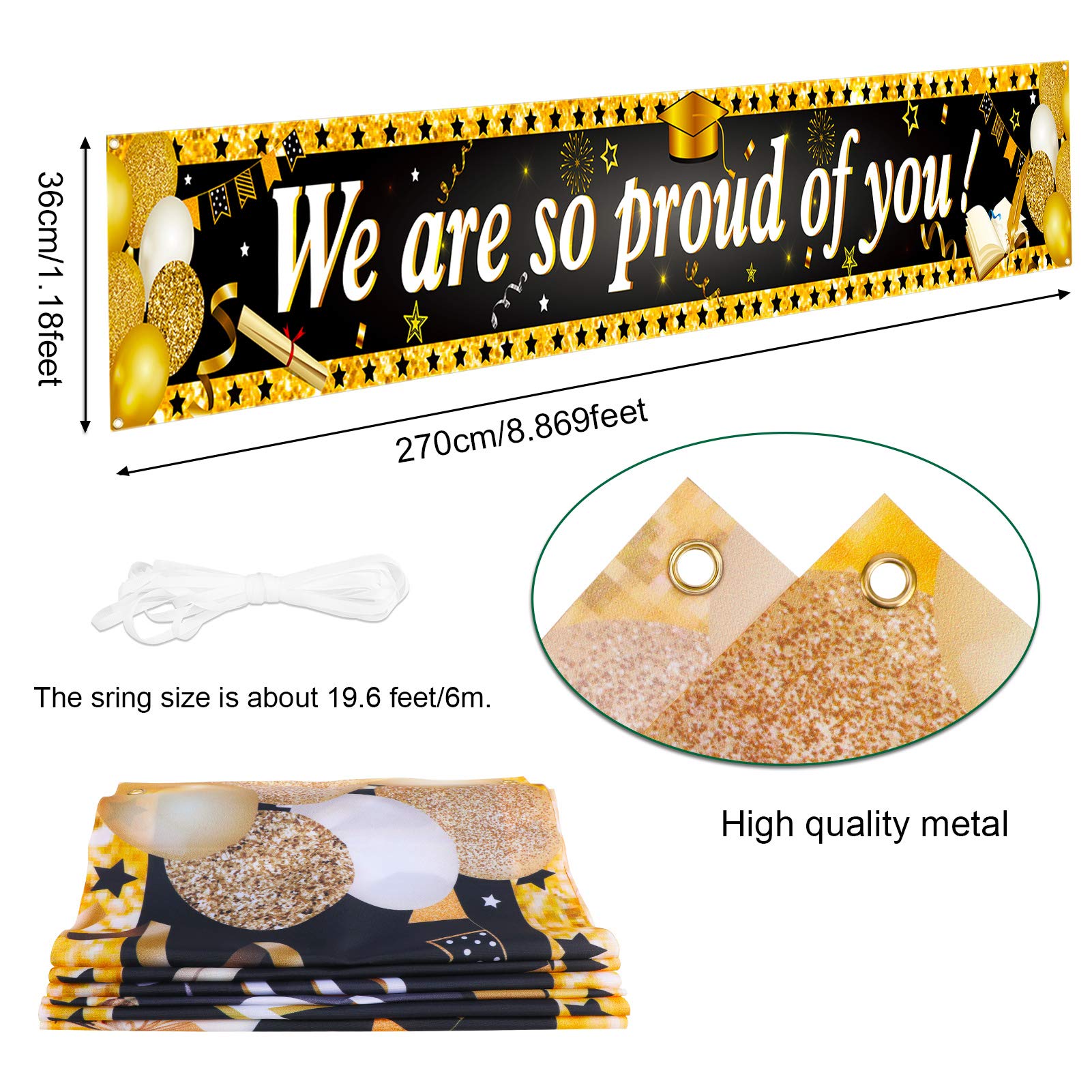 howaf-abschluss-banner-we-are-so-proud-of-you-270x36cm image 2