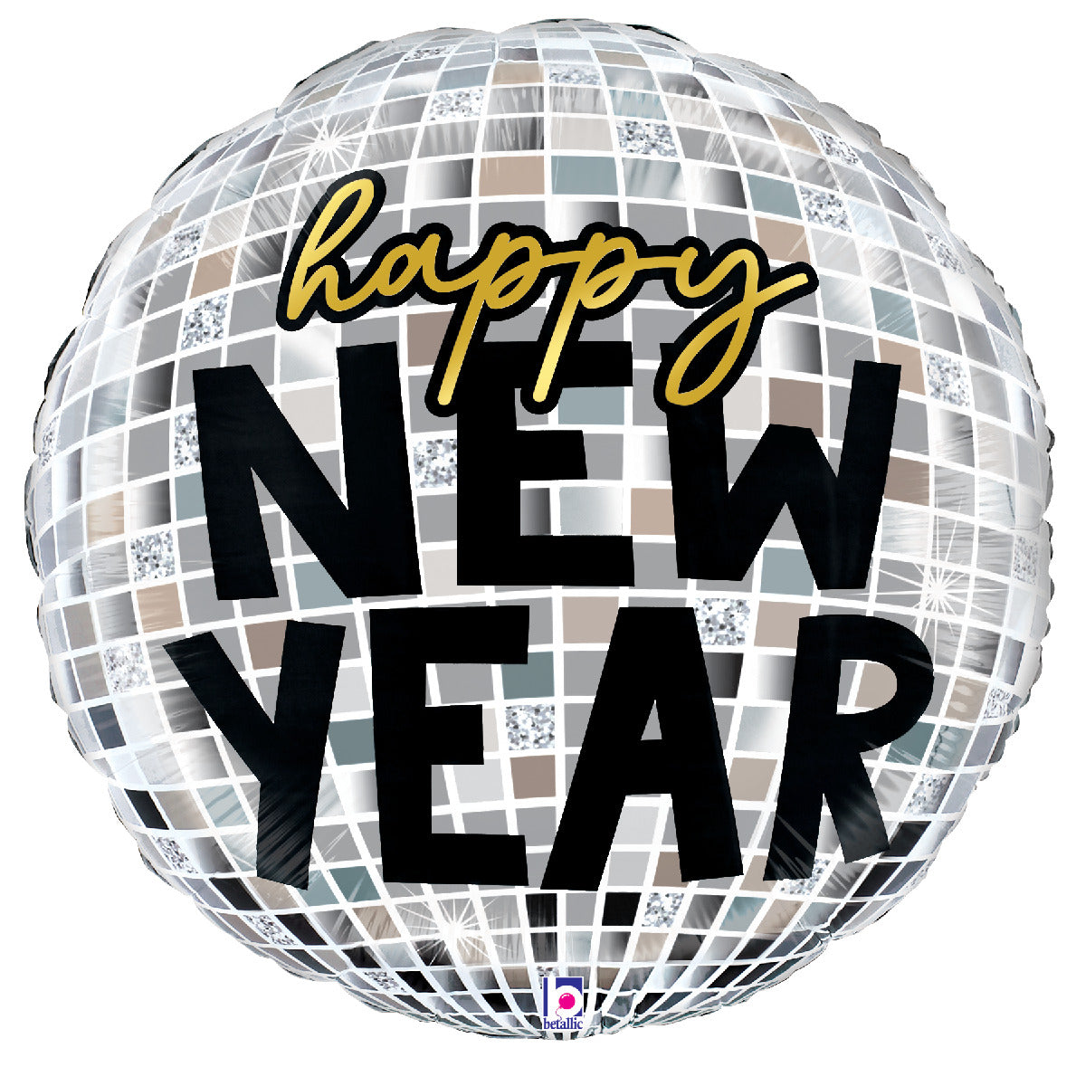 betallic-new-year-disco-ball-folienballon-36-silvester image 1