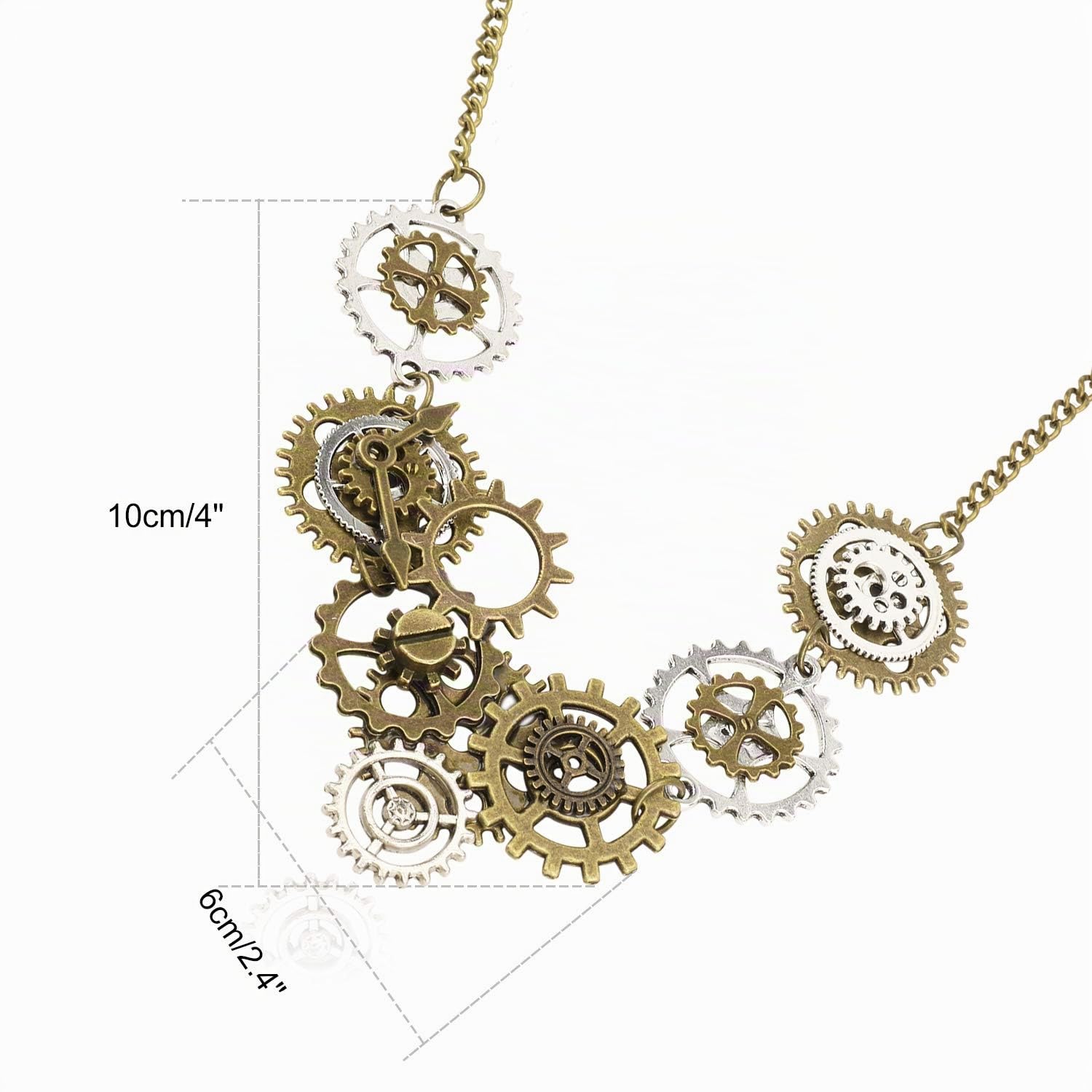 howaf-steampunk-schmuck-set-damen-kette-ohrringe-ring image 3