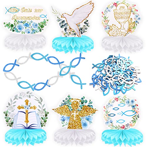 howaf-kommunion-deko-bienenwabe-tischdeko-mit-konfetti image 8